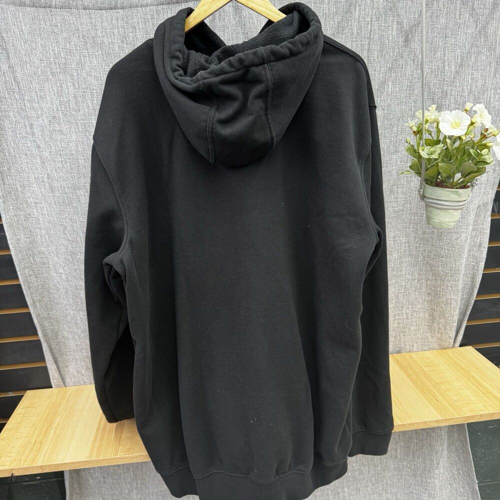 Carhartt K288 Hooded Logo Sweatshirt Black Size XL Tall Loose Fit EUC - Picture 6 of 10